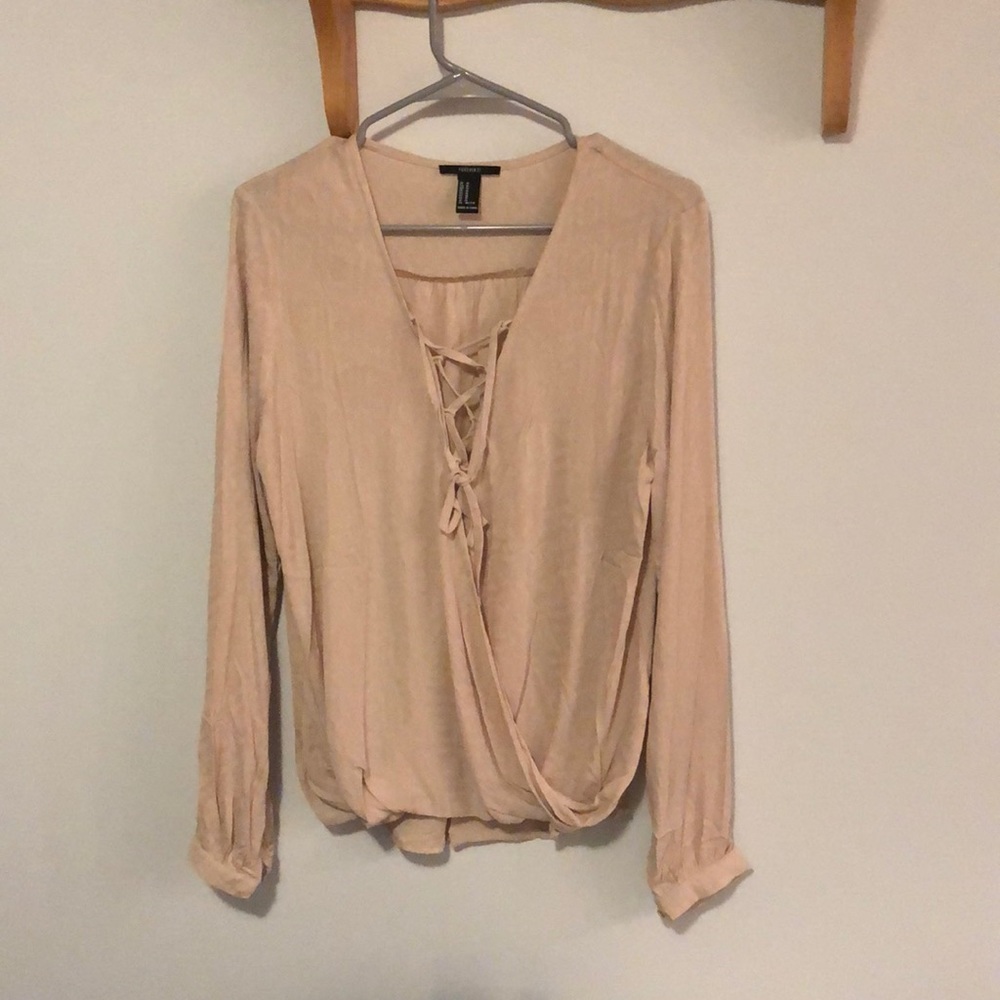 NWOT Forever 21 lace up long sleeve